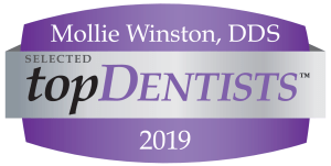 Winston top dentist badge 2019